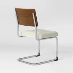 2pk Cecilton Chrome Cantilever Dining Chairs Cream Boucle - Threshold™ -Baxton Studio Sales Store GUEST da5167cd 3a46 4c0c a287 6bc5e486b905