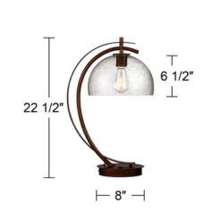 Possini Euro Design Modern Desk Lamps Set Of 2 With USB Port 22 1/2" High Bronze LED Clear Seeded Glass Shade For Bedroom Office 15 Possini Euro Design Modern Desk Lamps Set Of 2 With USB Port 22 1/2" High Bronze LED Clear Seeded Glass Shade For Bedroom Office -Baxton Studio Sales Store GUEST dbca2a85 7b54 47b8 9b05 884d0ff9afcd