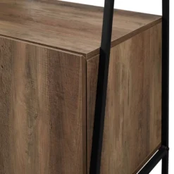 72" Open Shelf And Closed Storage Cabinet Ladder Bookcase - Saracina Home -Baxton Studio Sales Store GUEST ded49d99 27c1 4ea8 a1ba cd985adc4624