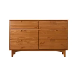 Mid-Century Modern Groove Wood 6 Drawer Dresser - Saracina Home -Baxton Studio Sales Store GUEST df73fcb6 1e74 4709 ae75 c24412f90be1