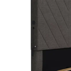 Yanis Upholstered Bed With USB - Room & Joy -Baxton Studio Sales Store GUEST e144e563 aadc 4474 9e67 d63bf716d06f