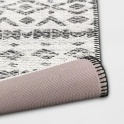 Diamond Printed Accent Aztec Rug Black - Opalhouse™ -Baxton Studio Sales Store GUEST e3046680 f1c2 4786 85e6 13127e4d5137