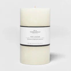 Pillar Candle Soft Cotton White - Threshold™ -Baxton Studio Sales Store GUEST e33e65cc 6e9c 4c2e 826e d6c186eac650