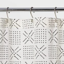 Shapes Shower Curtain White - Threshold™ -Baxton Studio Sales Store GUEST e38afc4b 73d9 4b36 99e0 d504cc95dd92