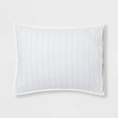 Reversible Cotton Stripe Quilt Sham - Threshold™ 3 Reversible Cotton Stripe Quilt Sham - Threshold™ - Image 3