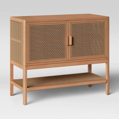 Minsmere 2 Door Cabinet Natural Brown - Threshold™ 2 Minsmere 2 Door Cabinet Natural Brown - Threshold™ - Image 2