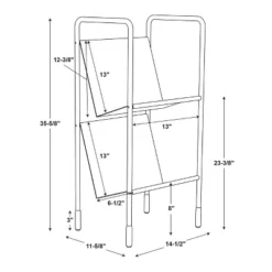 Two-Tier Metal Vinyl Record Storage Rack Black - Hearth & Hand™ With Magnolia 13 Two-Tier Metal Vinyl Record Storage Rack Black - Hearth & Hand™ With Magnolia -Baxton Studio Sales Store GUEST e61e656a 2061 4a63 b99c 85e84f0ab94f