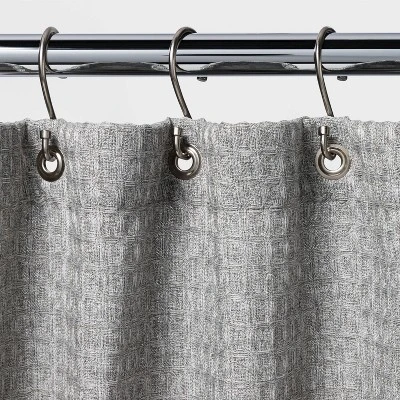 Waffle Weave Shower Curtain - Threshold™ 2 Waffle Weave Shower Curtain - Threshold™ - Image 2