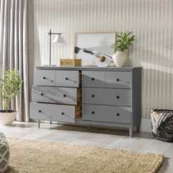 Stiva Classic Mid-Century Modern Horizontal 6 Drawer Dresser - Saracina Home -Baxton Studio Sales Store GUEST e847531c 2c4a 4097 aef2 3432f53dd370