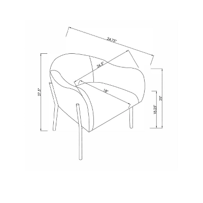 Gladden Rounded Back Anywhere Chair Dark Green - Threshold™ 7 Gladden Rounded Back Anywhere Chair Dark Green - Threshold™ - Image 7