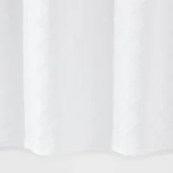 Dyed Clipped Diamond Shower Curtain White - Threshold™ -Baxton Studio Sales Store GUEST e9083fa3 4dae 4049 a274 c3e218597b3c