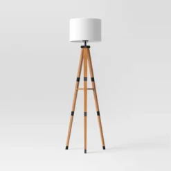 Tripod Floor Lamp With Shelf Brown Wood - Threshold™ -Baxton Studio Sales Store GUEST ea3ba26a 585d 476c be10 3b33e5b59195