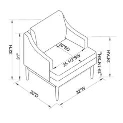 Howell Upholstered Accent Chair With Wood Base - Threshold™ Designed With Studio McGee -Baxton Studio Sales Store GUEST eaa765f5 26c5 4ecb 8f54 dd96378e2465