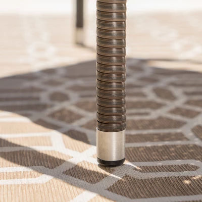 Mirage 4pk Wicker Stacking Chairs - Brown - Christopher Knight Home 3 Mirage 4pk Wicker Stacking Chairs - Brown - Christopher Knight Home - Image 3