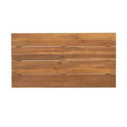 2pc Ellendale Outdoor Acacia Wood Loveseat & Coffee Table Teak/White - Christopher Knight Home -Baxton Studio Sales Store GUEST eb5c17dd e75d 48ff b973 e00b6e6aaf96