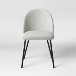 2pk Nils Metal Base Dining Chairs Gray Woven Fabric - Project 62™ -Baxton Studio Sales Store GUEST eba8fec6 6e84 4014 b6d7 164d7192ea01