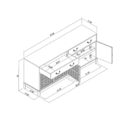 Brandeis Woven TV Stand For TVs Up To 60" Brown - Threshold™ Designed With Studio McGee 13 Brandeis Woven TV Stand For TVs Up To 60" Brown - Threshold™ Designed With Studio McGee -Baxton Studio Sales Store GUEST edcf4db2 26a4 444b ba42 cd73d8a812f3