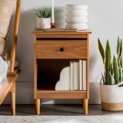 Stiva Classic Mid-Century Modern 1 Drawer Nightstand - Saracina Home 26 Stiva Classic Mid-Century Modern 1 Drawer Nightstand - Saracina Home -Baxton Studio Sales Store GUEST ee2f70db 4e78 4367 afb5 cf038cb6780d