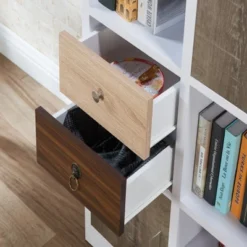 61.5" Hirsch Contemporary Bookcase White - HOMES: Inside + Out -Baxton Studio Sales Store GUEST eea4caf2 17db 48ca a1e1 6495669d500b