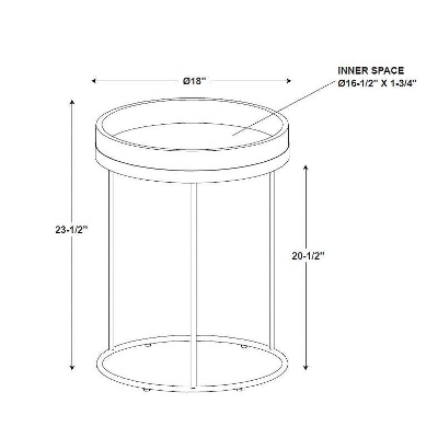 Wood & Steel Accent Side Table - Natural/Black - Hearth & Hand™ With Magnolia 4 Wood & Steel Accent Side Table - Natural/Black - Hearth & Hand™ With Magnolia - Image 4