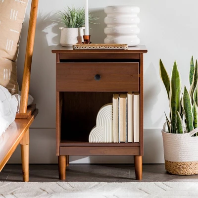 Stiva Classic Mid-Century Modern 1 Drawer Nightstand - Saracina Home 14 Stiva Classic Mid-Century Modern 1 Drawer Nightstand - Saracina Home - Image 14