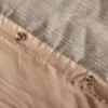 3pc Heathered Stripe Duvet Cover Bedding Set Brown - Hearth & Hand™ With Magnolia