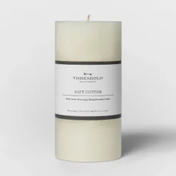 Pillar Candle Soft Cotton White - Threshold™ -Baxton Studio Sales Store GUEST f4713196 2100 4643 9a46 22b33129a00c