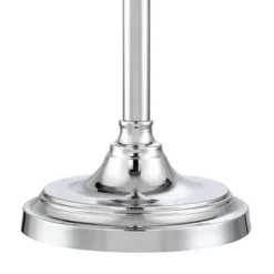 360 Lighting Montrose Modern Floor Lamps 61" Tall Set Of 2 Polished Steel Crystal Glass White Fabric Drum Shade For Living Room Bedroom Office House -Baxton Studio Sales Store GUEST f4d04770 4eea 4002 9be9 68473ebf9ae3