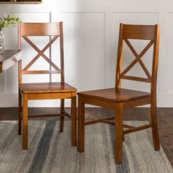 Set Of 2 Traditional Distressed Wood Dining Chairs - Saracina Home -Baxton Studio Sales Store GUEST f5098441 a476 42f8 bd14 7039d02a9ce1