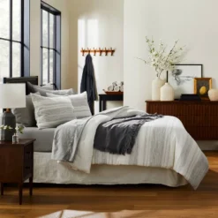 3pc Heathered Stripe Comforter Bedding Set - Hearth & Hand™ With Magnolia 5 3pc Heathered Stripe Comforter Bedding Set - Hearth & Hand™ With Magnolia -Baxton Studio Sales Store GUEST f5d6068f c55f 4043 923f e6673cd682bd