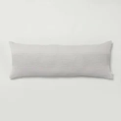 16"x42" Slub Center Stripe Oversized Lumbar Bed Pillow - Hearth & Hand™ With Magnolia -Baxton Studio Sales Store GUEST f673eb2c 3be0 4877 abf9 662b5b5573ff
