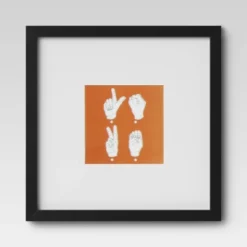 Set Of 9 Gallery Frame Set 10" X 10" Matted To 5" X 5" Black - Room Essentials™ -Baxton Studio Sales Store GUEST f789d878 5fd4 4ad1 974a e96f082d197a