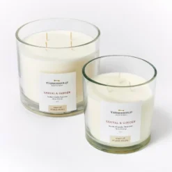 Clear Glass Santal & Ginger Candle White - Threshold™ Designed With Studio McGee -Baxton Studio Sales Store GUEST f8468f42 e11b 4265 be90 0b4528f7c8a3