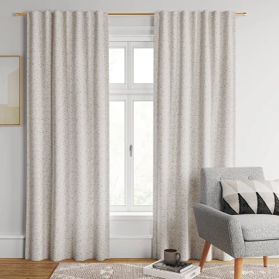 1pc Blackout Doral Window Curtain Panel Cream - Project 62™ 1 1pc Blackout Doral Window Curtain Panel Cream - Project 62™