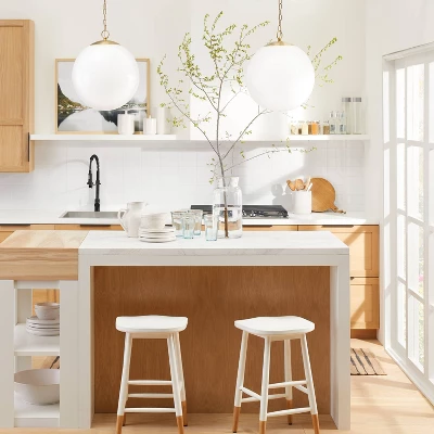 Milk Glass Ceiling Pendant Brass - Threshold™ Designed With Studio McGee 1 Milk Glass Ceiling Pendant Brass - Threshold™ Designed With Studio McGee