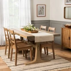 Pedestal Wood Dining Table - Natural - Hearth & Hand™ With Magnolia