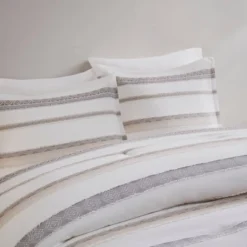 Madison Park 5pc Cove Clipped Jacquard Comforter Set White/Assorted Beiges -Baxton Studio Sales Store GUEST fd05b8f6 89ca 411c b783 644df258ccaa