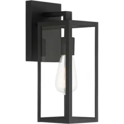 John Timberland Titan Modern Outdoor Wall Light Fixtures Set Of 2 Mystic Black 14 1/4" Clear Glass For Post Exterior Barn Deck House Porch Yard Patio -Baxton Studio Sales Store GUEST fd56127d 0646 483b 8db8 e355efe63285