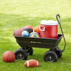 Gorilla Carts 600 Pound Capacity Heavy Duty Poly Garden Landscape Outdoor Yard Hauling Utility Wagon Dump Cart With 10 Inch Pneumatic Tires, Black 7 Gorilla Carts 600 Pound Capacity Heavy Duty Poly Garden Landscape Outdoor Yard Hauling Utility Wagon Dump Cart With 10 Inch Pneumatic Tires, Black -Baxton Studio Sales Store GUEST fddb7740 6b06 47d2 bd05 c09fc72fdd17