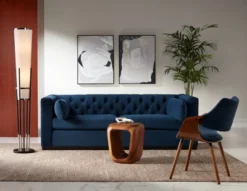 Possini Euro Design Flute Modern Torchiere Floor Lamp 64" Tall Satin Black Brushed Nickel White Linen Shade For Living Room Bedroom Office House Home -Baxton Studio Sales Store GUEST fdeba63a 6cda 4141 be9d 986f533c7eb2