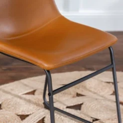 Set Of 2 Laslo Modern Upholstered Faux Leather Dining Chairs - Saracina Home -Baxton Studio Sales Store GUEST fe245bc2 14e4 4821 9570 ac728abc73e4