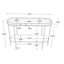 Wood & Metal Console Table - Black - Hearth & Hand™ With Magnolia -Baxton Studio Sales Store GUEST fec9fccd 6dff 4fd7 82f9 d4eb3de00b32