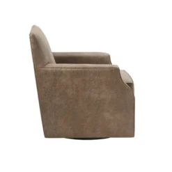 Glaser Faux Leather Swivel Chair Brown - Madison Park -Baxton Studio Sales Store GUEST fecafd4e d3e5 453f 9bfe 1bab360f12b1