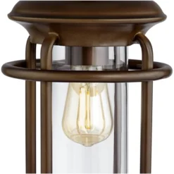 Franklin Iron Works Andreas Industrial Table Lamp 26" High Brown Metal With Nightlight LED And USB Charging Port Oatmeal Shade For Living Room Desk 10 Franklin Iron Works Andreas Industrial Table Lamp 26" High Brown Metal With Nightlight LED And USB Charging Port Oatmeal Shade For Living Room Desk -Baxton Studio Sales Store GUEST ff266ca9 dba5 4542 8acd 1d5d696cd6f5